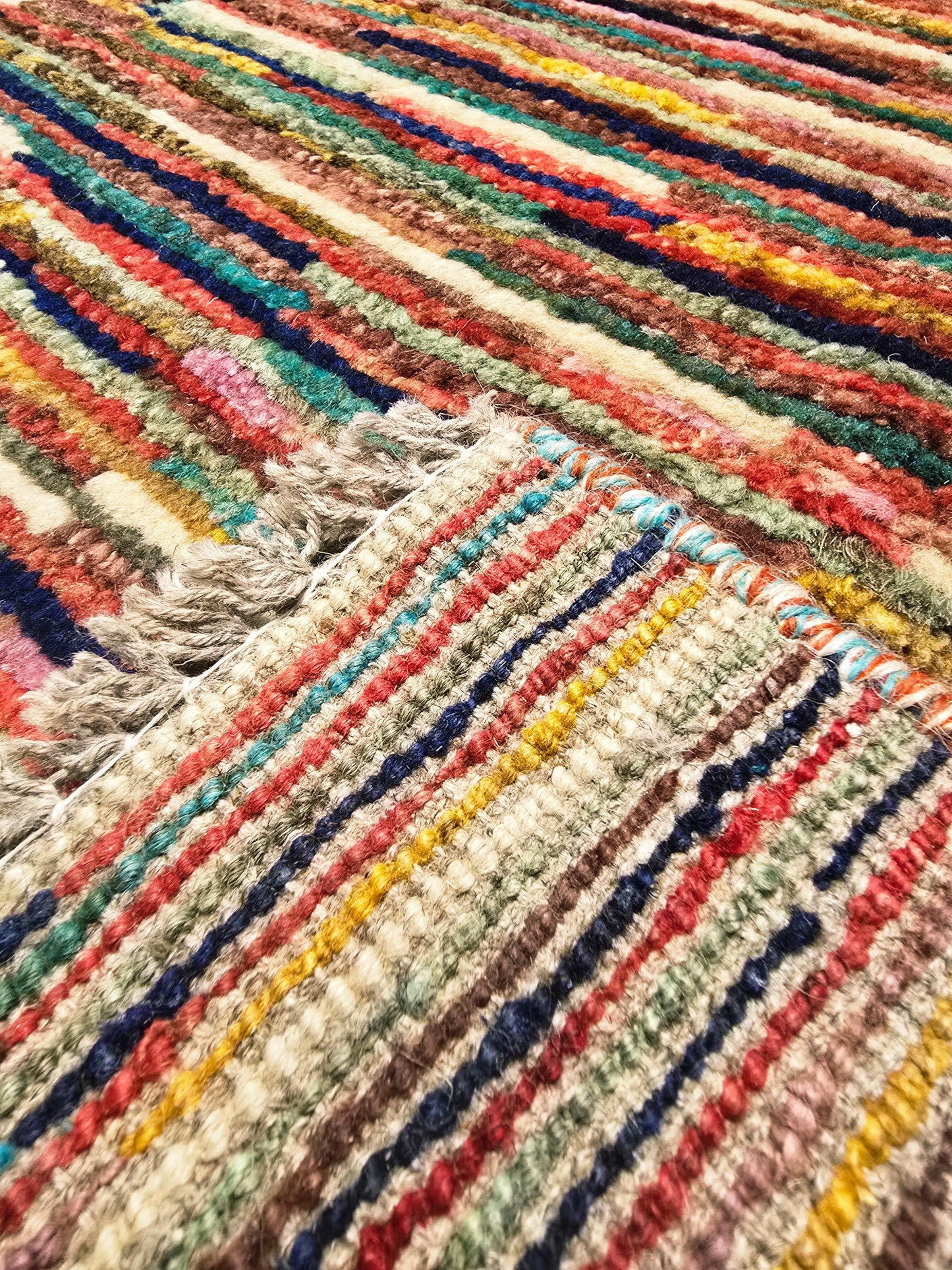 Perzisch Tapijt Gabbeh Lines 300x200 wollen vloerkleed (Nieuw onbelopen)