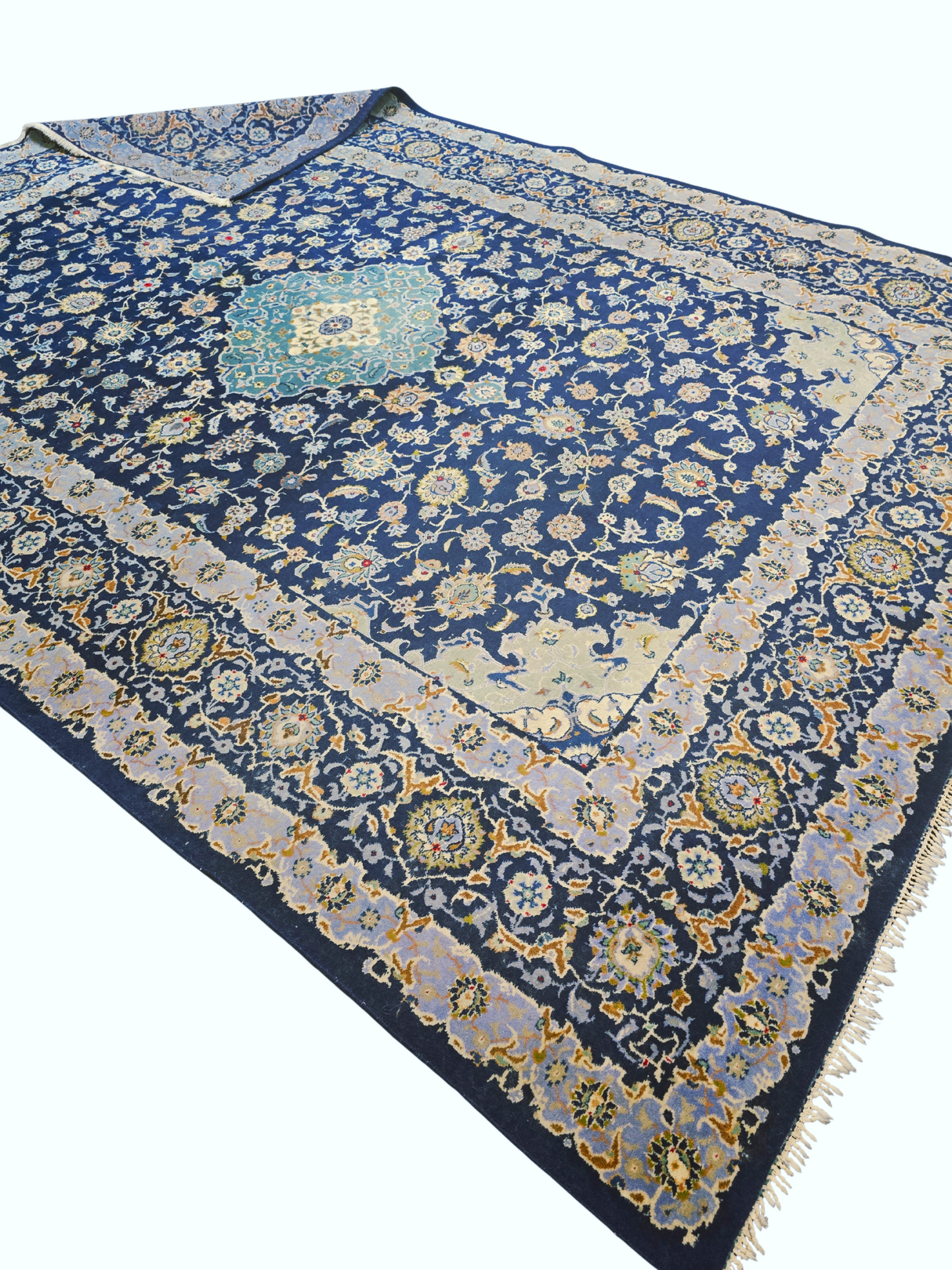 Perzisch Tapijt Kirman 340x250 wollen vloerkleed handegeknoopt iran