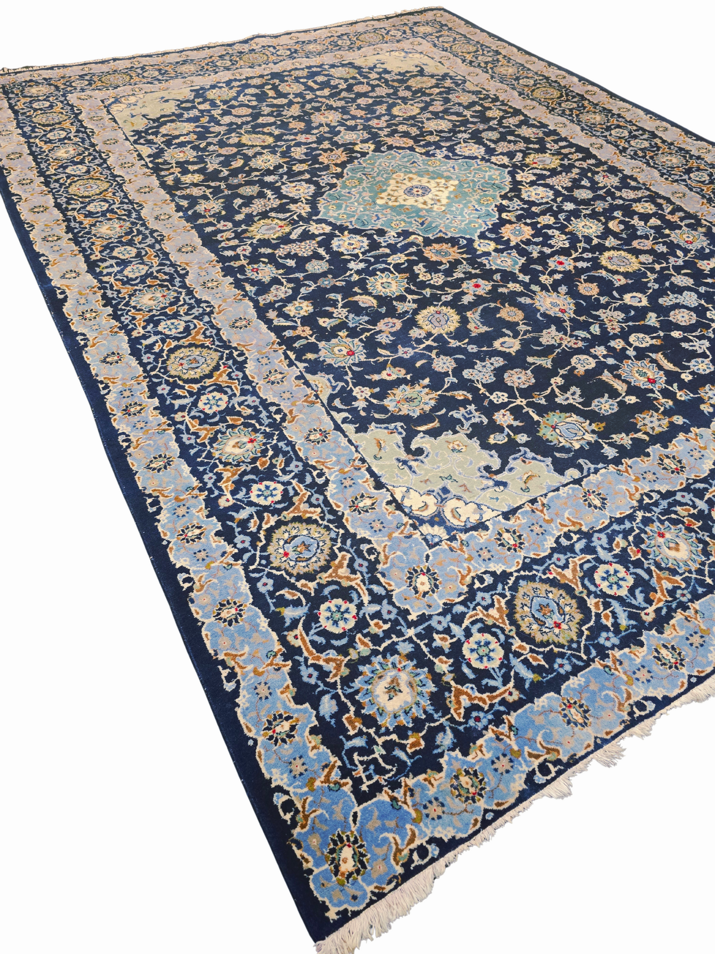 Perzisch Tapijt Kirman 340x250 wollen vloerkleed handegeknoopt iran
