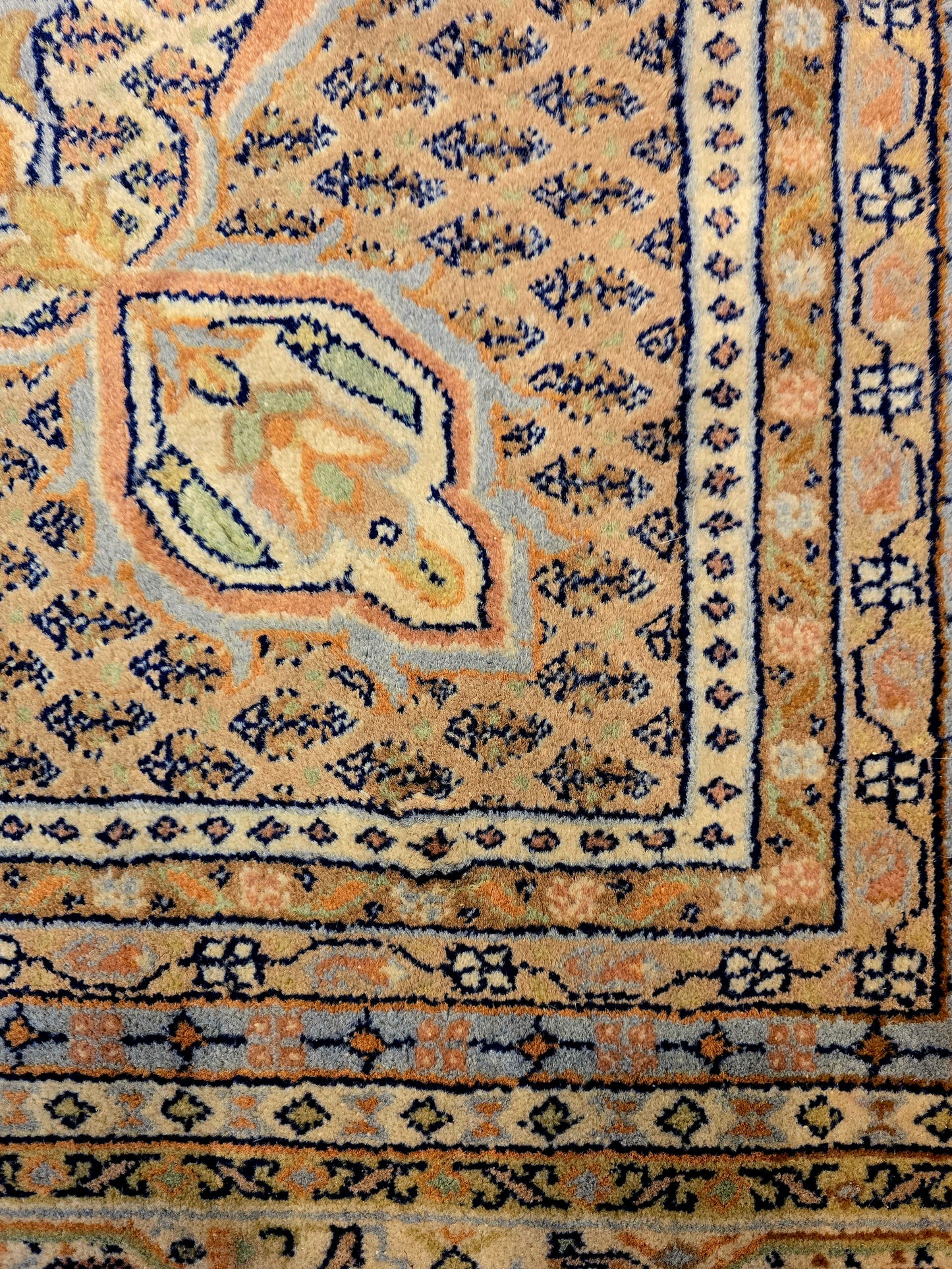 Groot perzisch tapijt Sarough Mir 365x250 wollen vloerkleed handgeknoopt