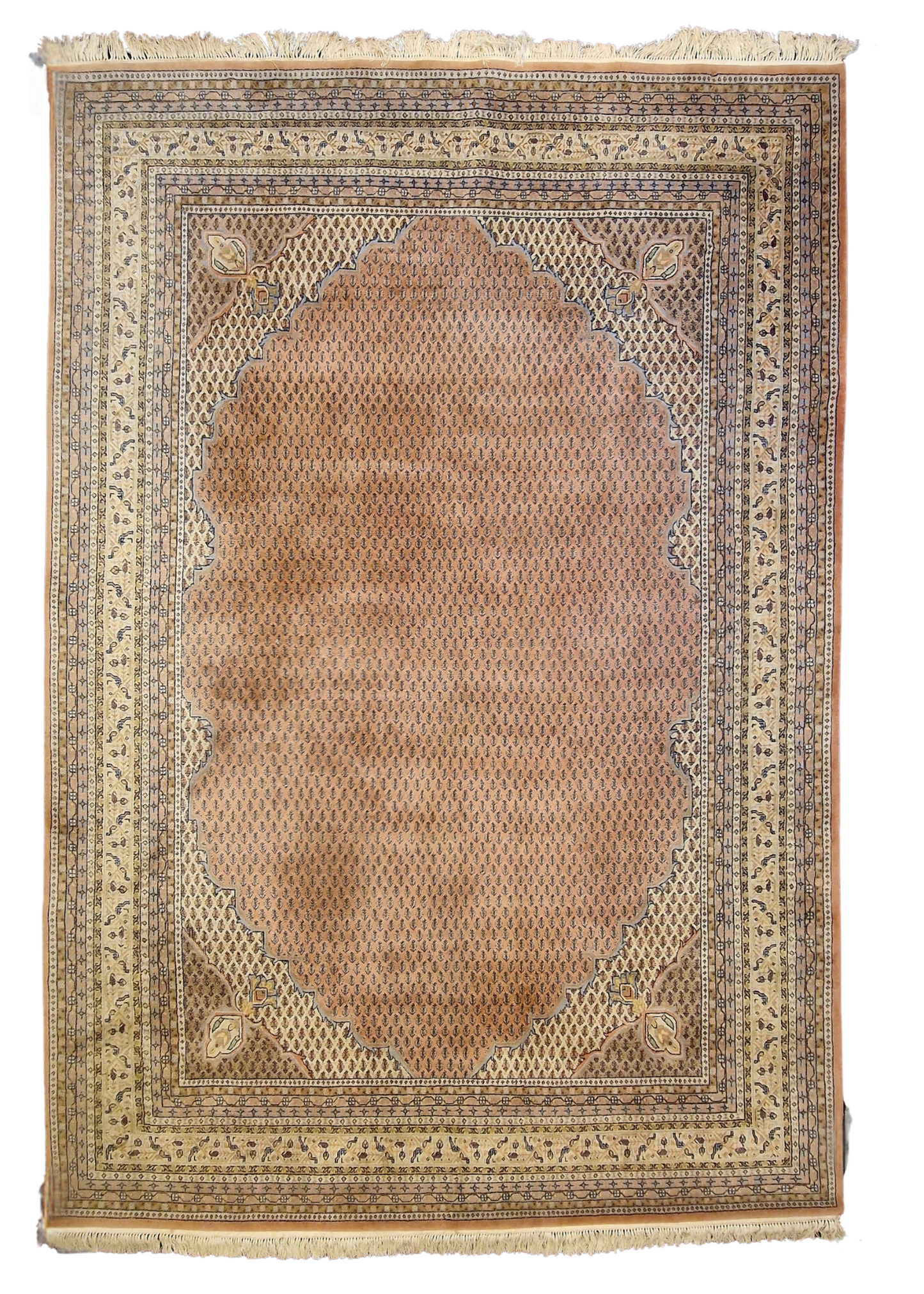Groot perzisch tapijt Sarough Mir 365x250 wollen vloerkleed handgeknoopt