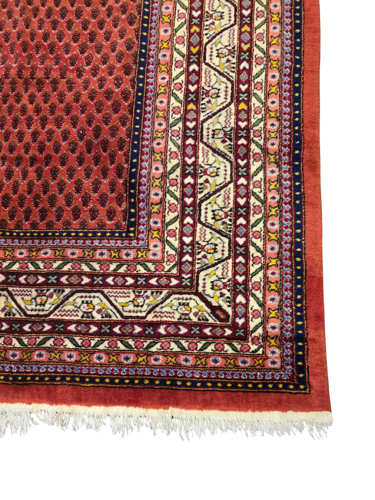 Groot perzisch tapijt Sarough Mir 350x250 wollen vloerkleed handgekoopt