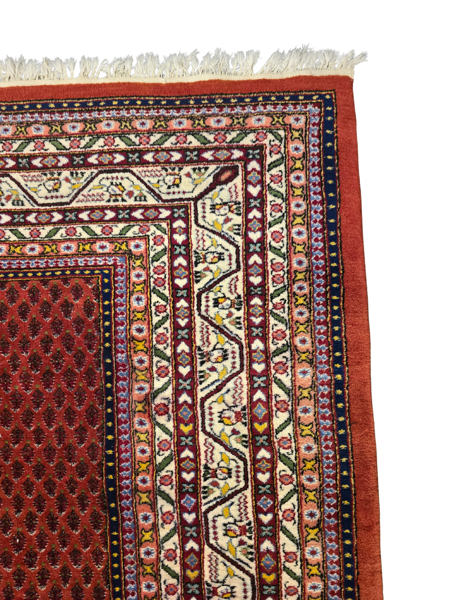 Groot perzisch tapijt Sarough Mir 350x250 wollen vloerkleed handgekoopt