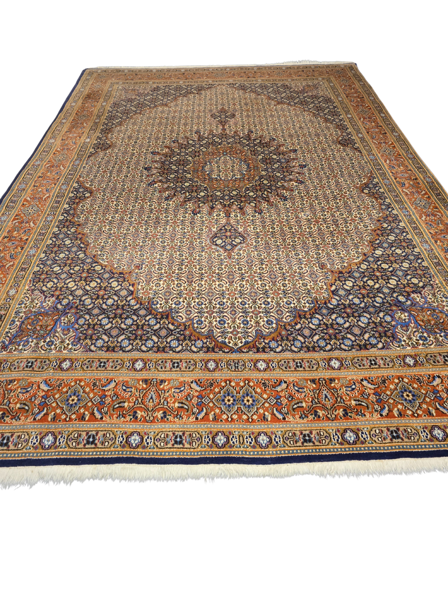 Groot perzisch Tapijt Moud 350x250 wollen vloerkleed iran handgeknoopt