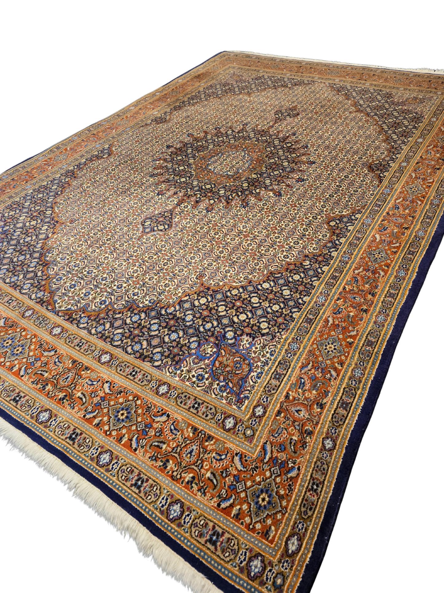 Groot perzisch Tapijt Moud 350x250 wollen vloerkleed iran handgeknoopt