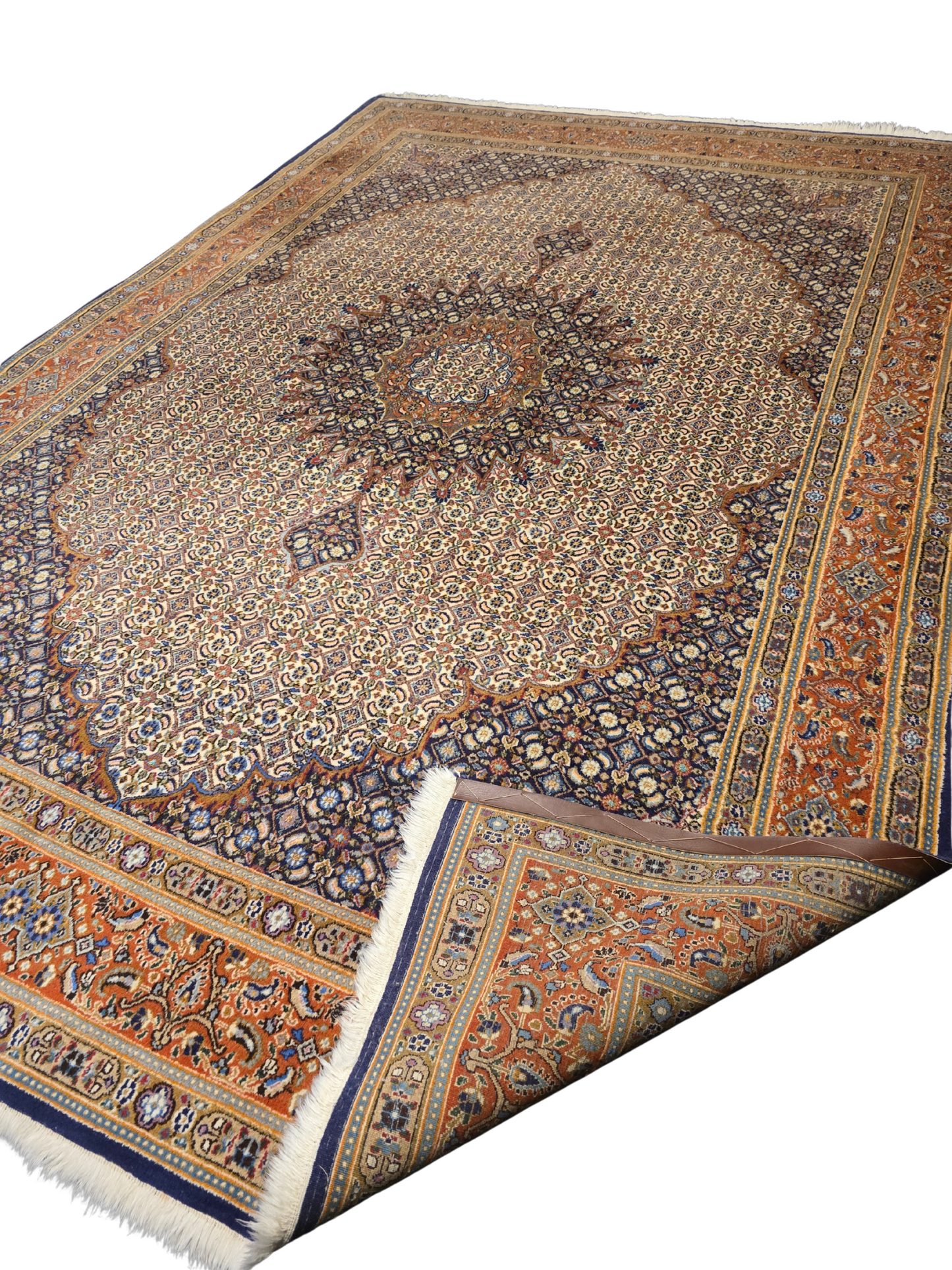 Groot perzisch Tapijt Moud 350x250 wollen vloerkleed iran handgeknoopt