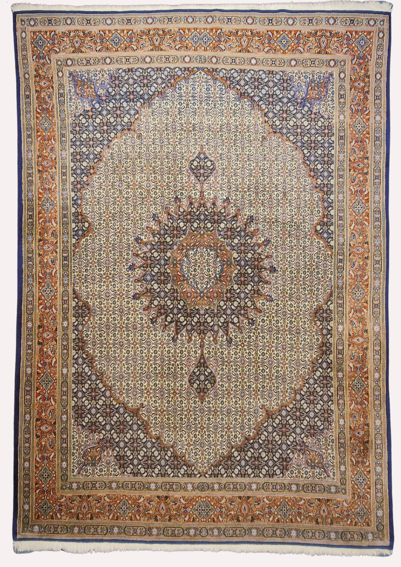 Groot perzisch Tapijt Moud 350x250 wollen vloerkleed iran handgeknoopt