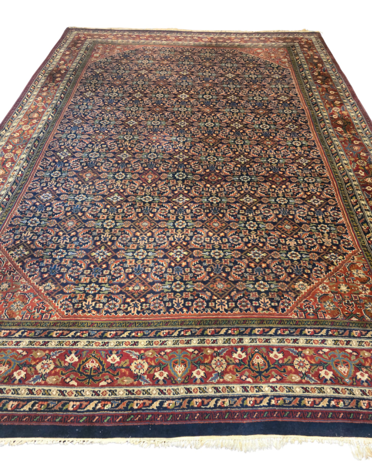 Groot perzisch tapijt Tabriz 360x265 wollen vloerkleed handgeknoopt