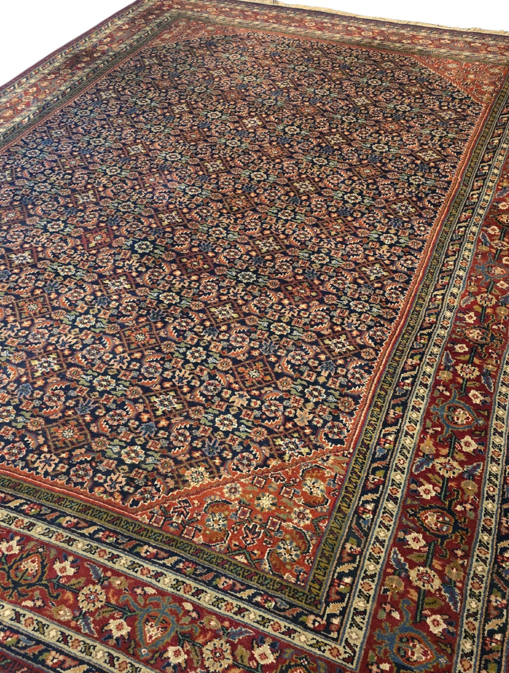 Groot perzisch tapijt Tabriz 360x265 wollen vloerkleed handgeknoopt