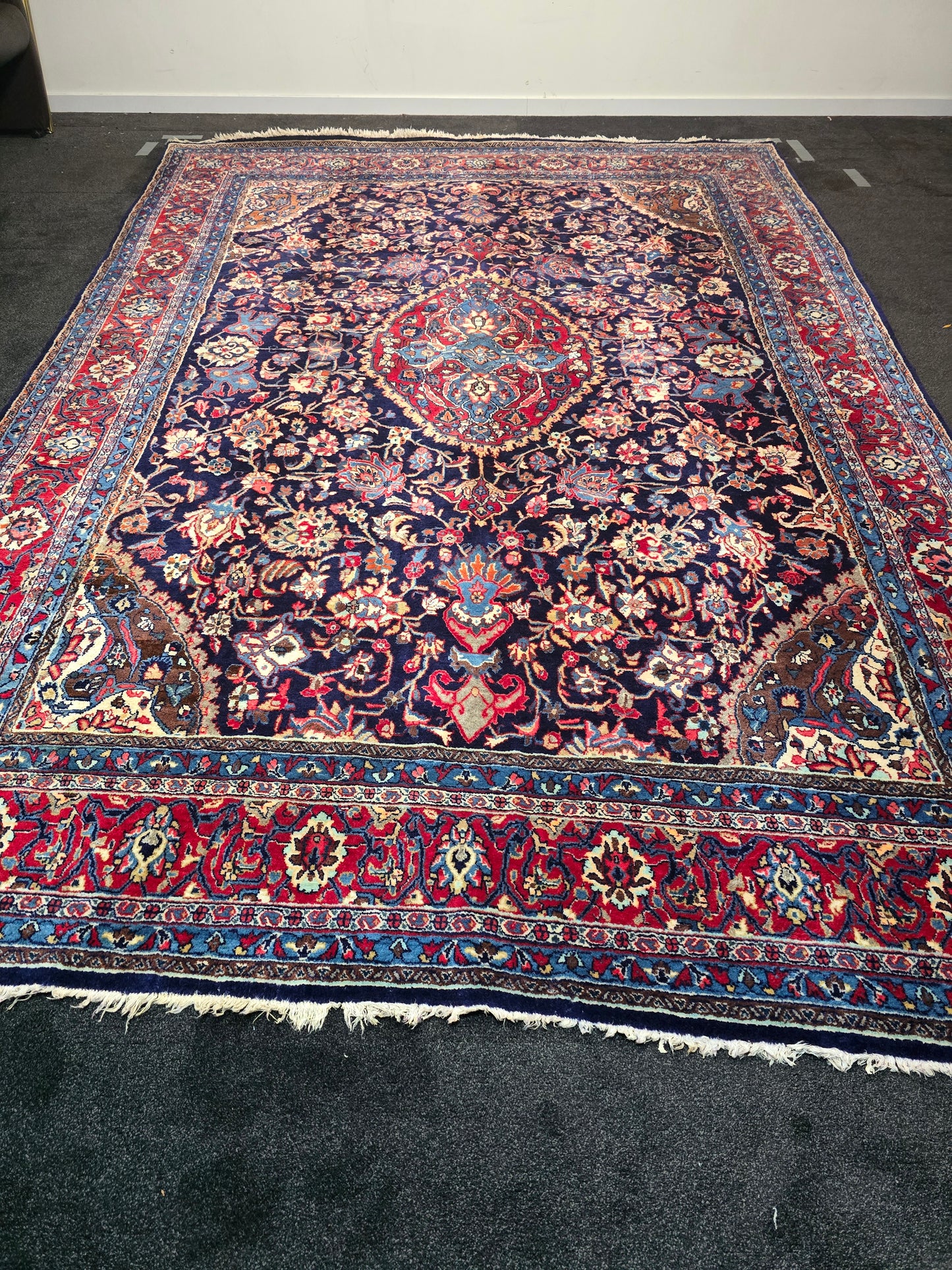 Groot Perzisch Tapijt Kashan 360x250 wollen vloerkleed Iran