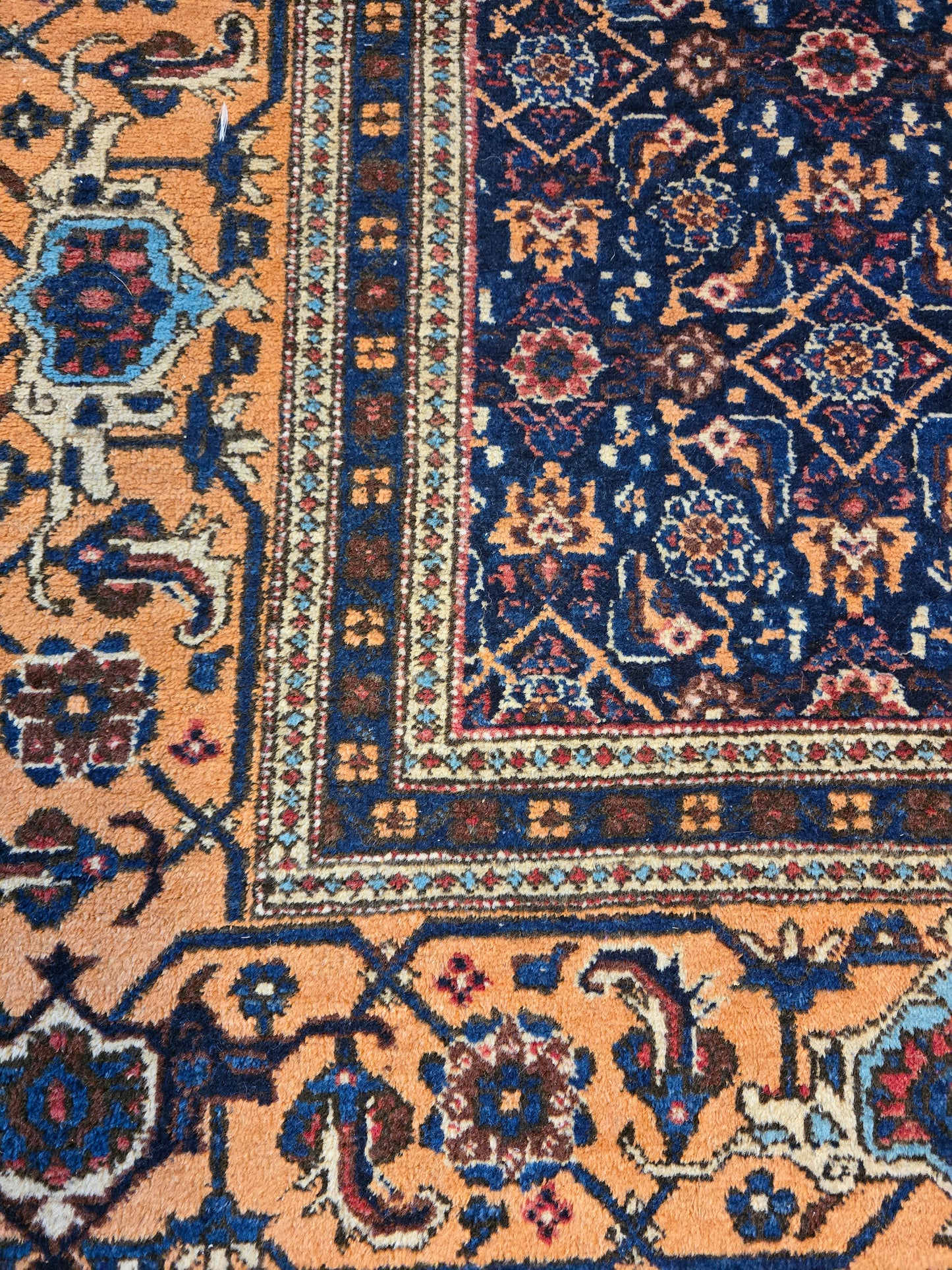 Perzisch tapijt Meshkin wollen vloerkleed handgeknoopt Iran