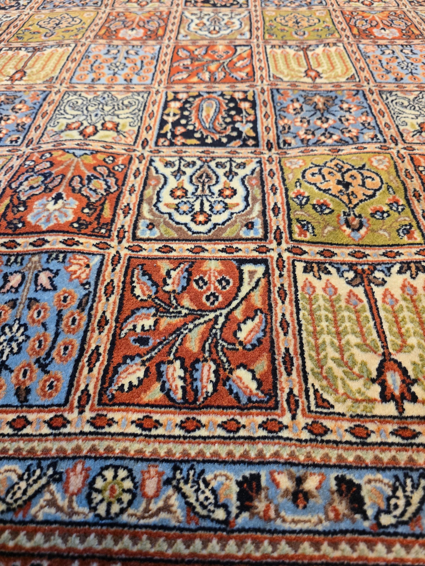 Perzisch tapijt Qom 230x180 wollen vloerkleed handgeknoopt Iran