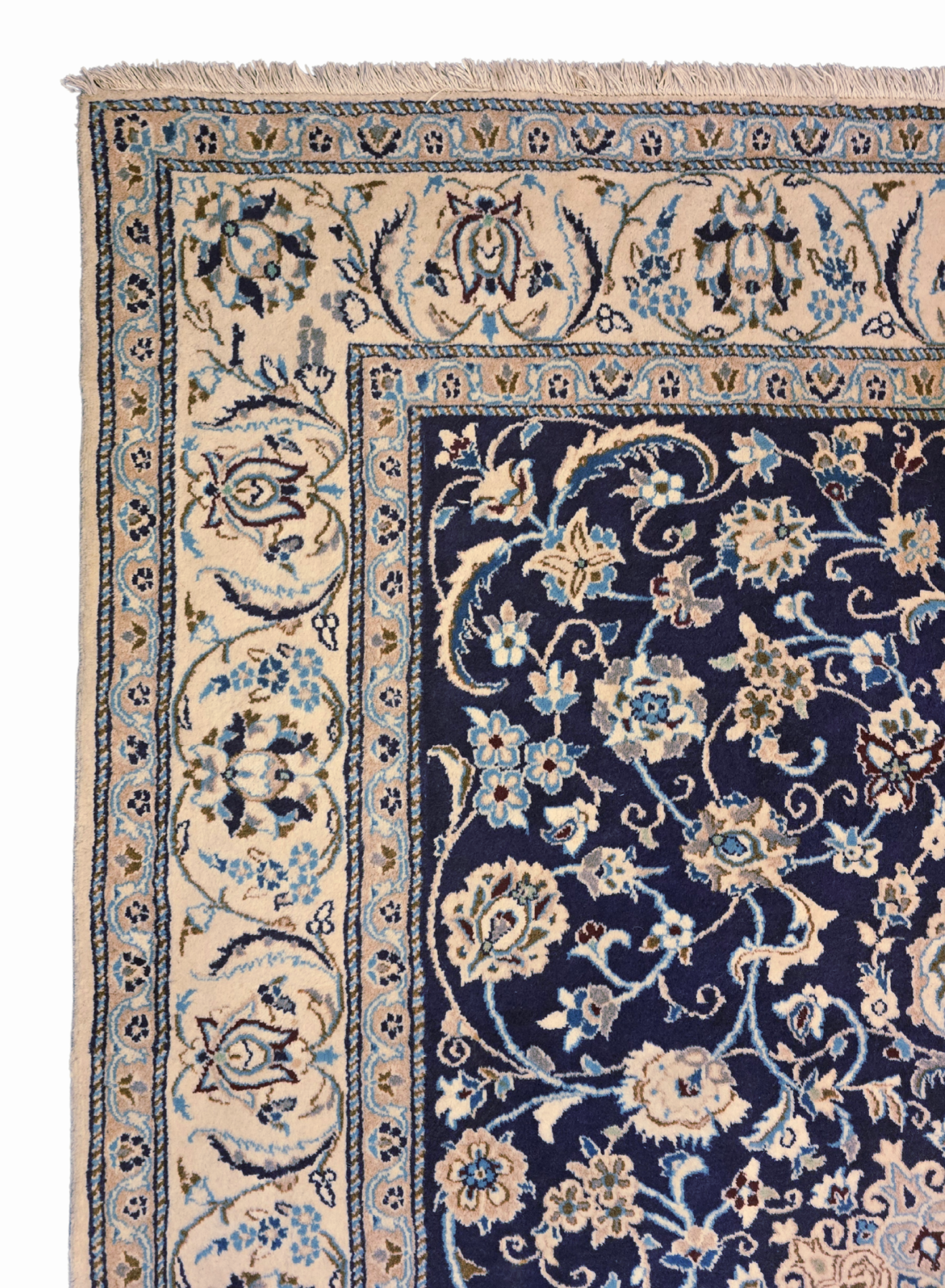 Perzisch tapijt Nain 300x200 wollen vloerkleed handgeknoopt Iran