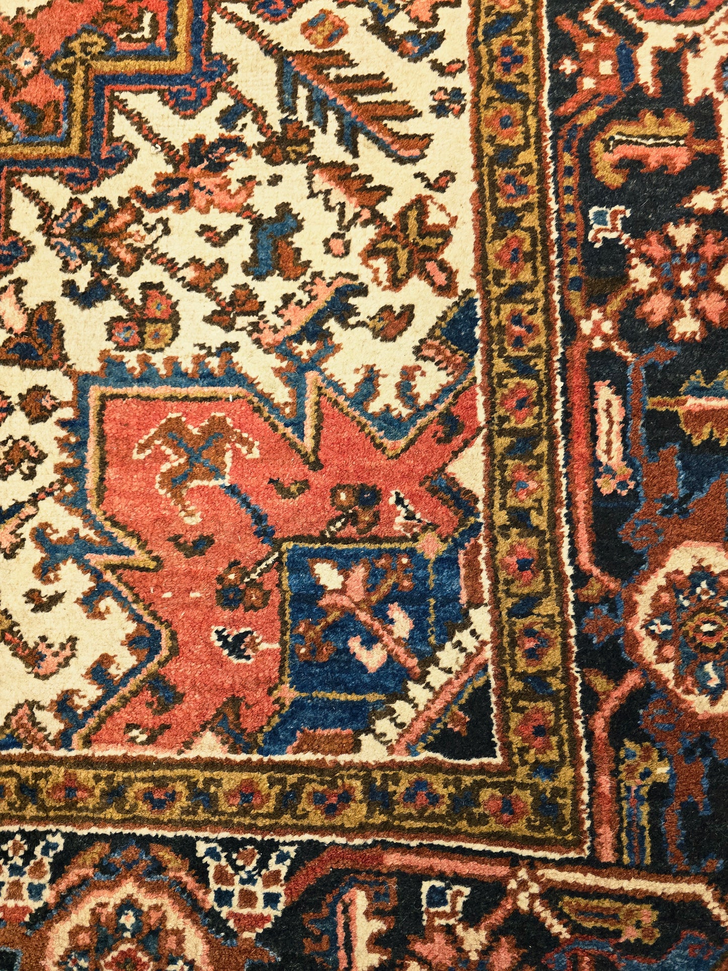 Groot Perzisch tapijt Heriz 320x220 wollen vloerkleed Iran handgeknoopt