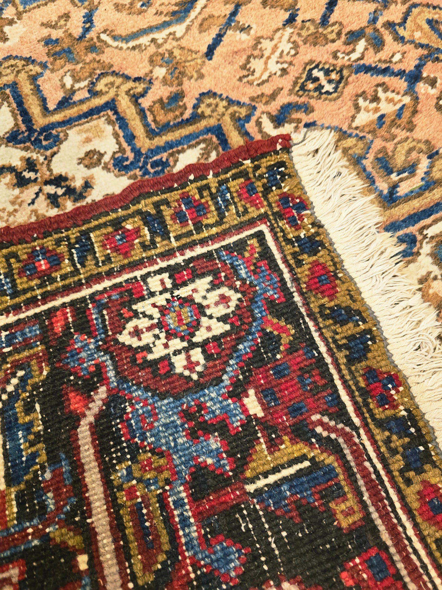 Groot Perzisch tapijt Heriz 320x220 wollen vloerkleed Iran handgeknoopt