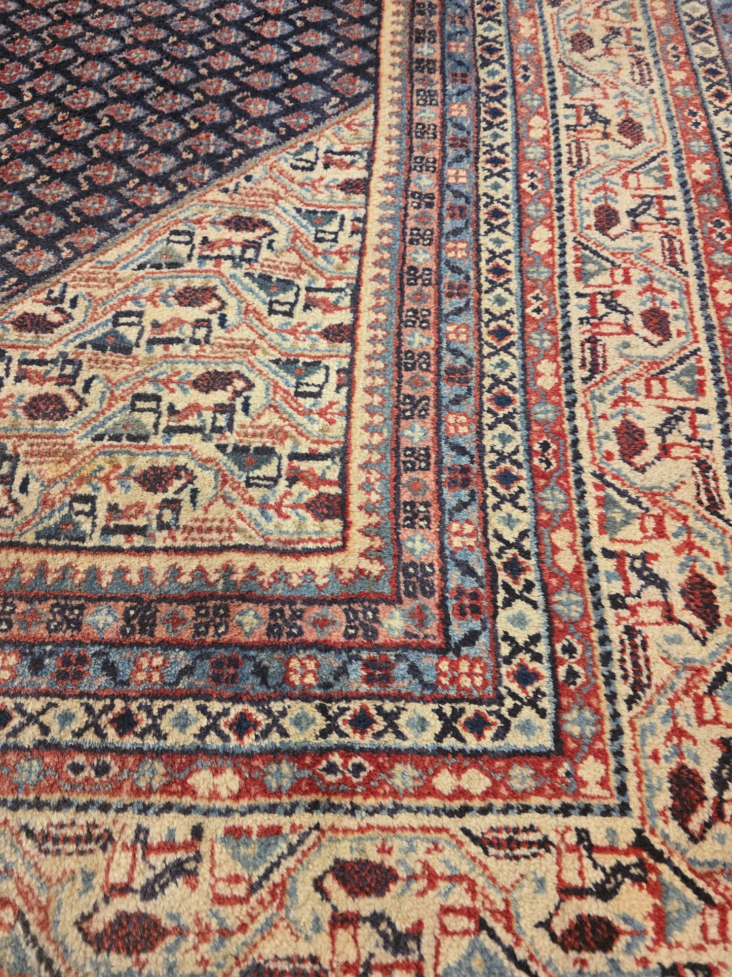 Groot Perzisch Tapijt Mir 350x250 wollen vloerkleed Iran Handgeknoopt