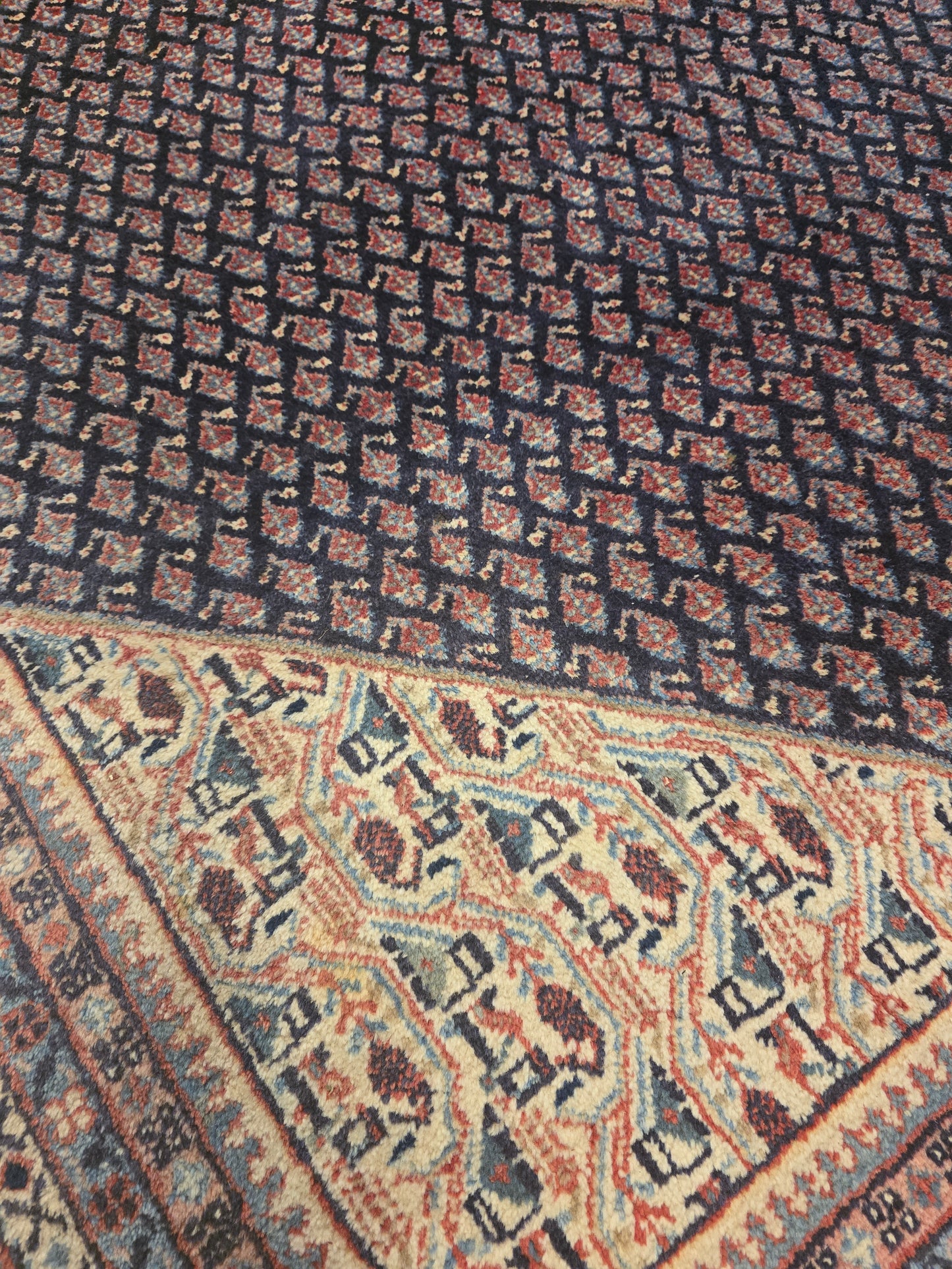 Groot Perzisch Tapijt Mir 350x250 wollen vloerkleed Iran Handgeknoopt
