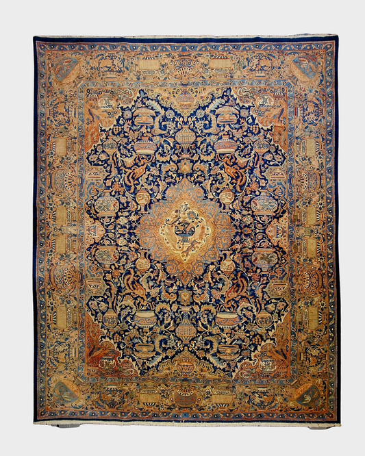 Groot Perzisch tapijt Kashmar 400x300 wollen vloerkleed iran handgeknoopt