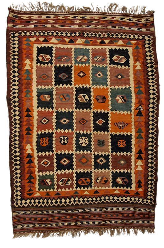 Kelim Karabach Azerbijan ANTIEK 280x170 wollen vloerkleed handgeknoopt
