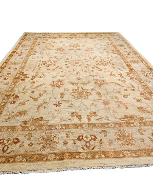 Groot Perzich tapijt Ziegler 411x300 wollen vloerkleed handgeknoopt