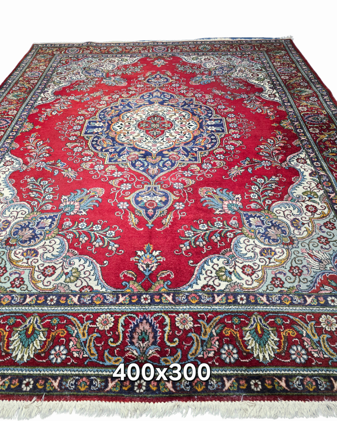 Groot Perzisch tapijt Tabriz 400x300 wollen vloerkleed handgeknoopt iran