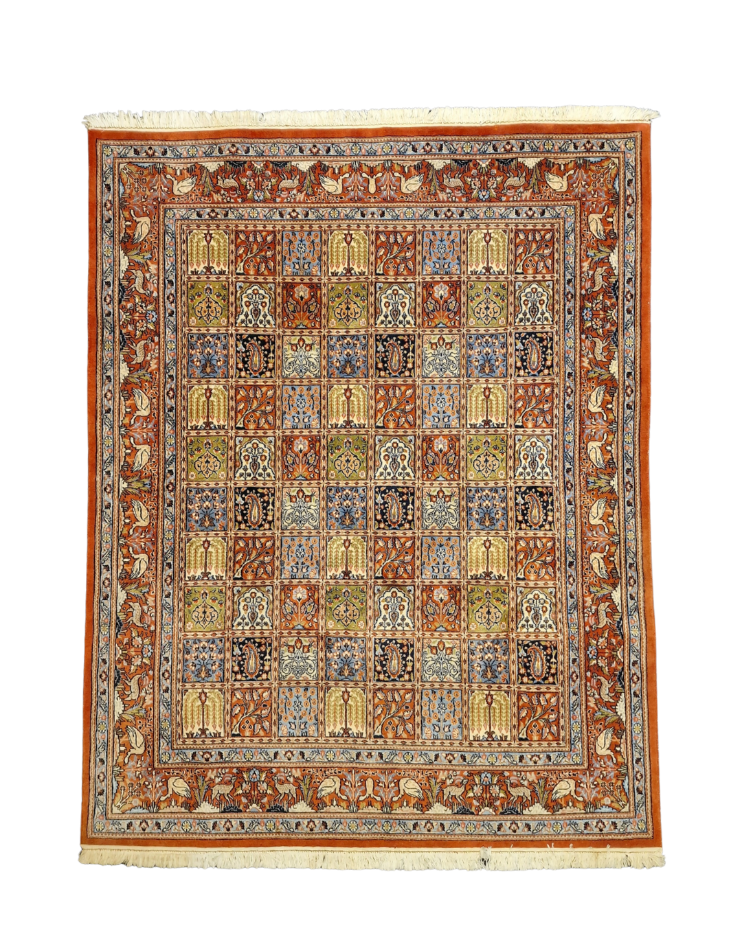 Perzisch tapijt Qom 230x180 wollen vloerkleed handgeknoopt Iran