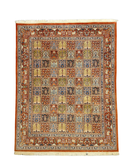 Perzisch tapijt Qom 230x180 wollen vloerkleed handgeknoopt Iran