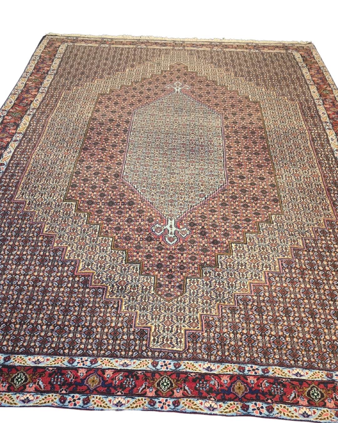 Perzisch tapijt Senneh 300x200 wollen vloerkleed Iran handegeknoopt