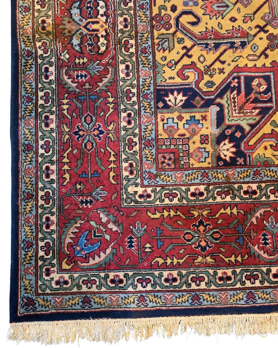 Groot Perzisch Tapijt Heriz 350x250 wollen vloerkleed handgeknoopt