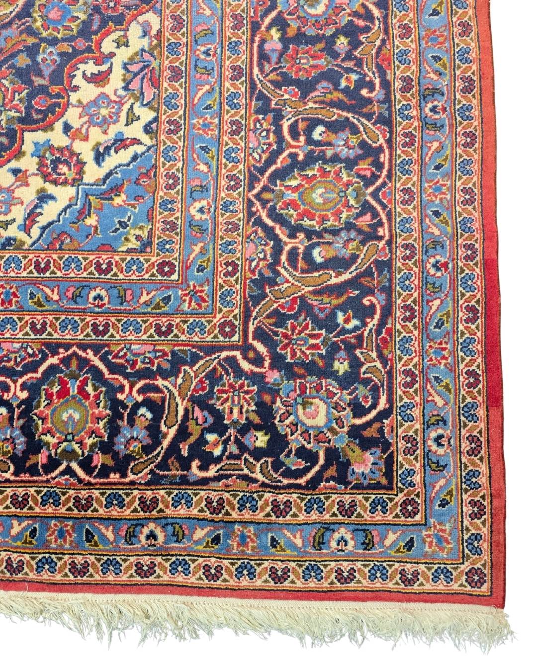 Groot Perzisch tapijt Kashan 360x250 wollen vloerkleed Iran