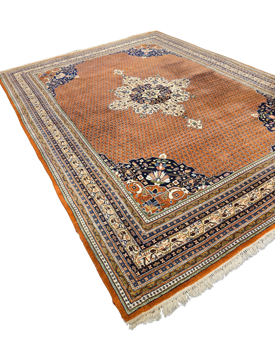 Groot Perzisch tapijt Sarough Mir 350x250 wollen vloerkleed handgeknoopt