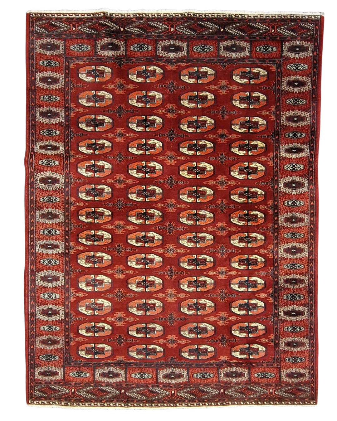 Groot Perzisch tapijt Bokhara 325x245 wollen vloerkleed handgeknoopt Turkmenistan