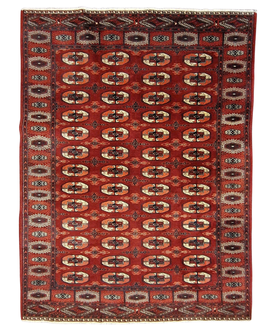Groot Perzisch tapijt Bokhara 325x245 wollen vloerkleed handgeknoopt Turkmenistan