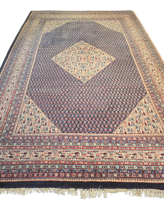 Groot Perzisch Tapijt Mir 350x250 wollen vloerkleed Iran Handgeknoopt