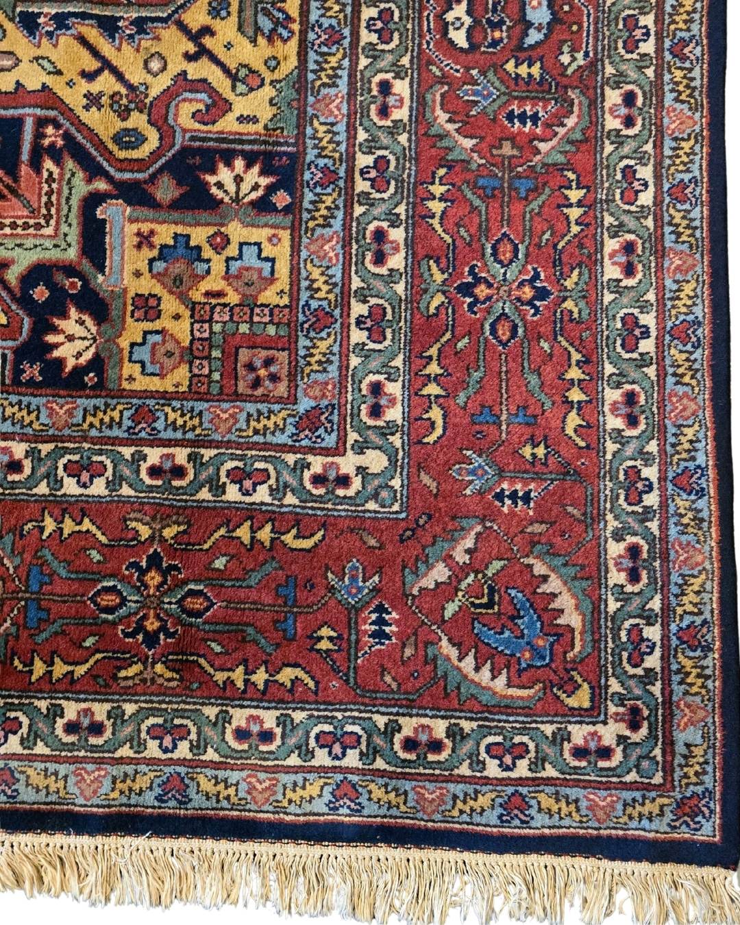 Groot Perzisch Tapijt Heriz 350x250 wollen vloerkleed handgeknoopt