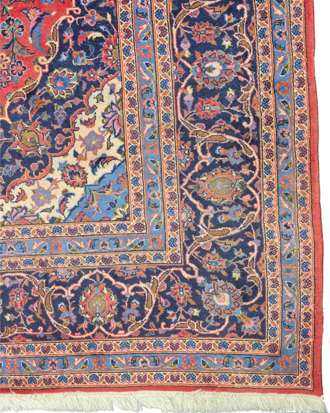 Groot Perzisch tapijt Kashan 360x250 wollen vloerkleed Iran
