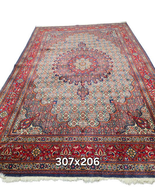 Perzisch tapijt Moud 307x206 wollen vloerkleed Iran