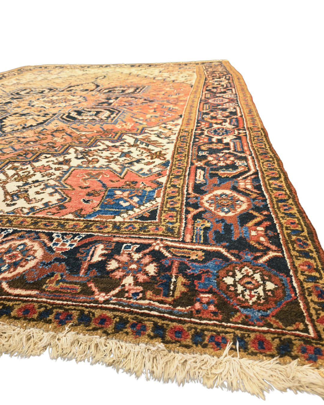 Groot Perzisch tapijt Heriz 320x220 wollen vloerkleed Iran handgeknoopt