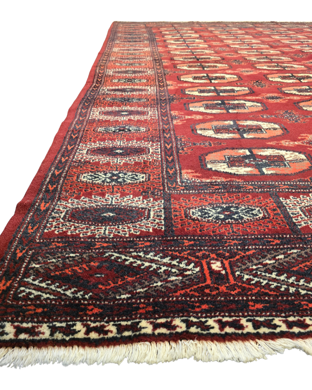 Groot Perzisch tapijt Bokhara 325x245 wollen vloerkleed handgeknoopt Turkmenistan