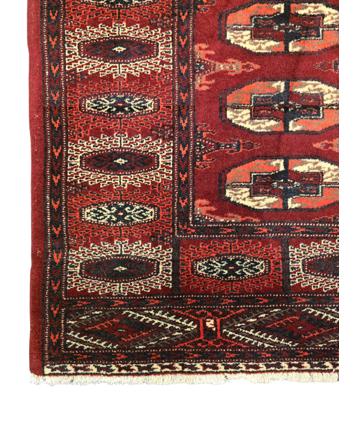 Groot Perzisch tapijt Bokhara 325x245 wollen vloerkleed handgeknoopt Turkmenistan