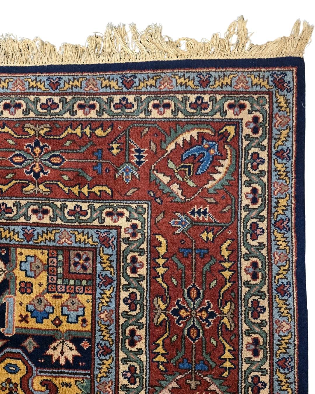 Groot Perzisch Tapijt Heriz 350x250 wollen vloerkleed handgeknoopt