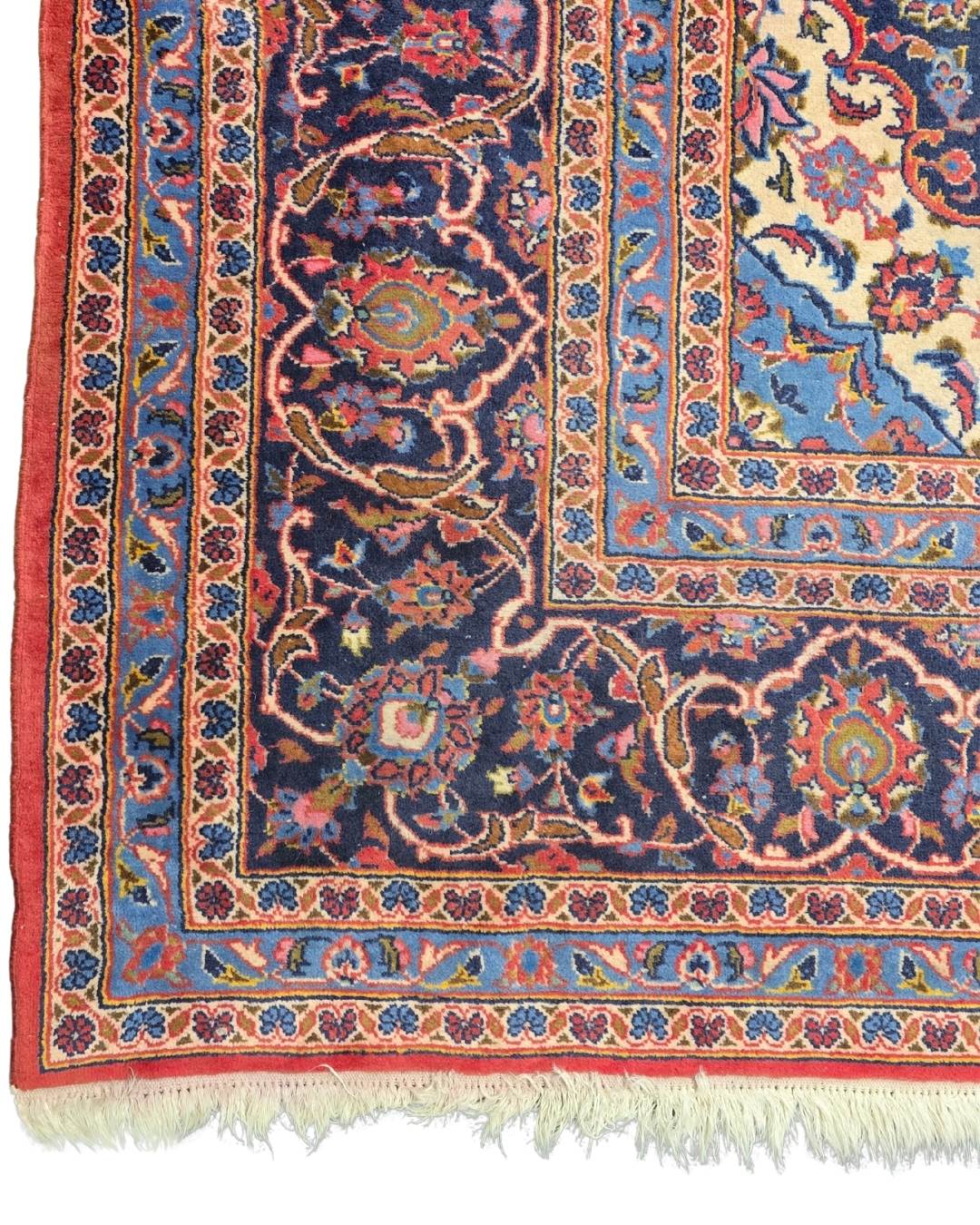 Groot Perzisch tapijt Kashan 360x250 wollen vloerkleed Iran