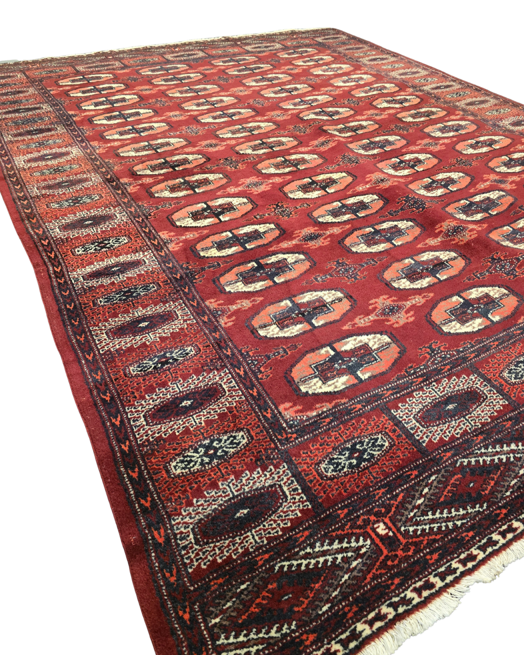Groot Perzisch tapijt Bokhara 325x245 wollen vloerkleed handgeknoopt Turkmenistan