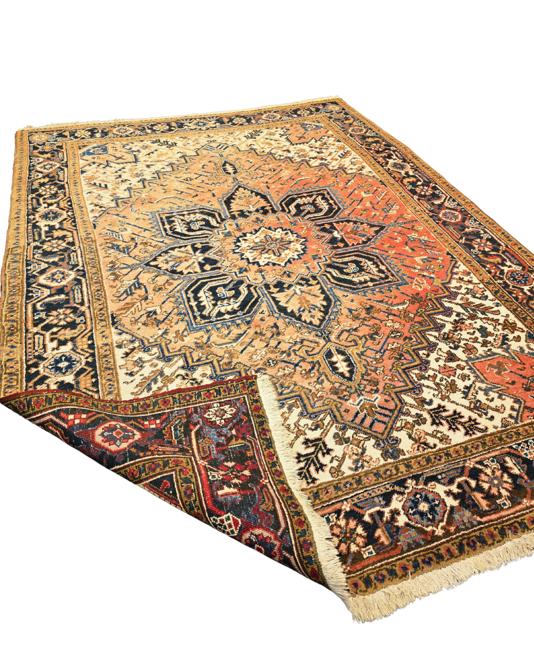 Groot Perzisch tapijt Heriz 320x220 wollen vloerkleed Iran handgeknoopt