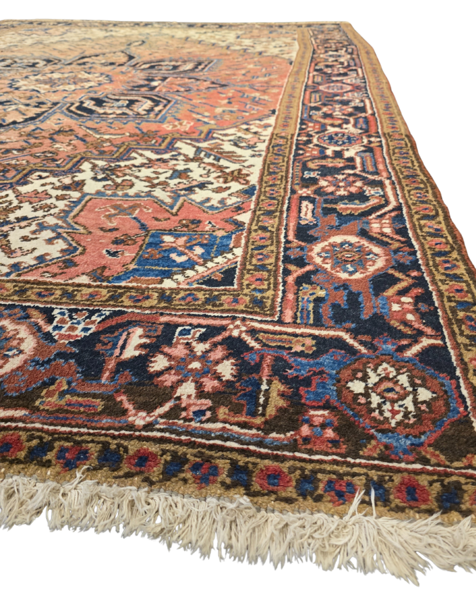 Groot Perzisch tapijt Heriz 320x220 wollen vloerkleed Iran handgeknoopt