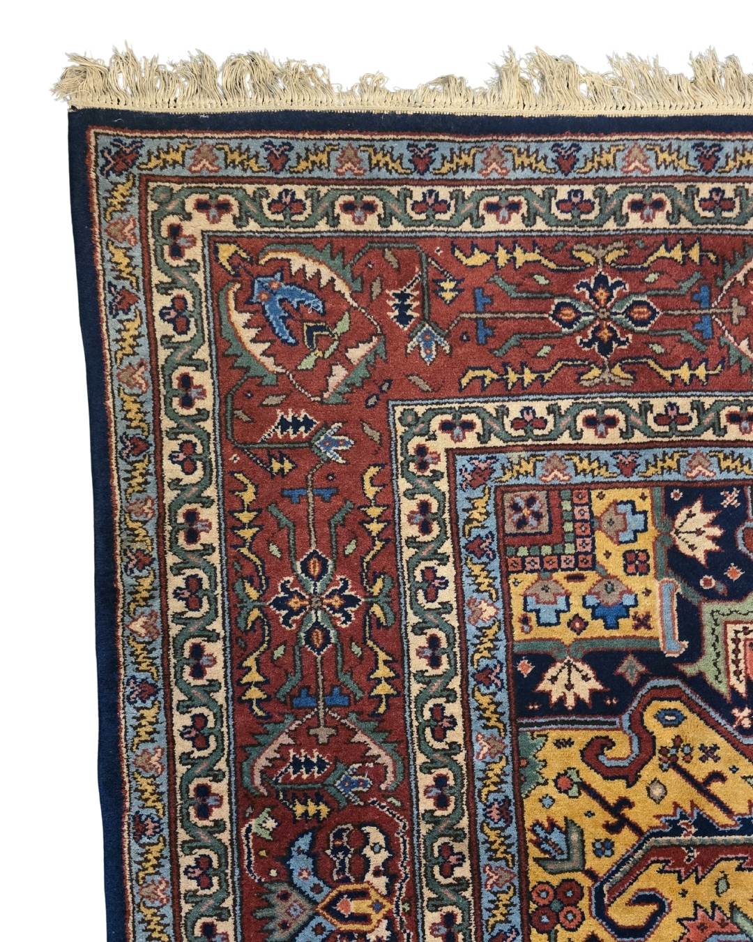 Groot Perzisch Tapijt Heriz 350x250 wollen vloerkleed handgeknoopt