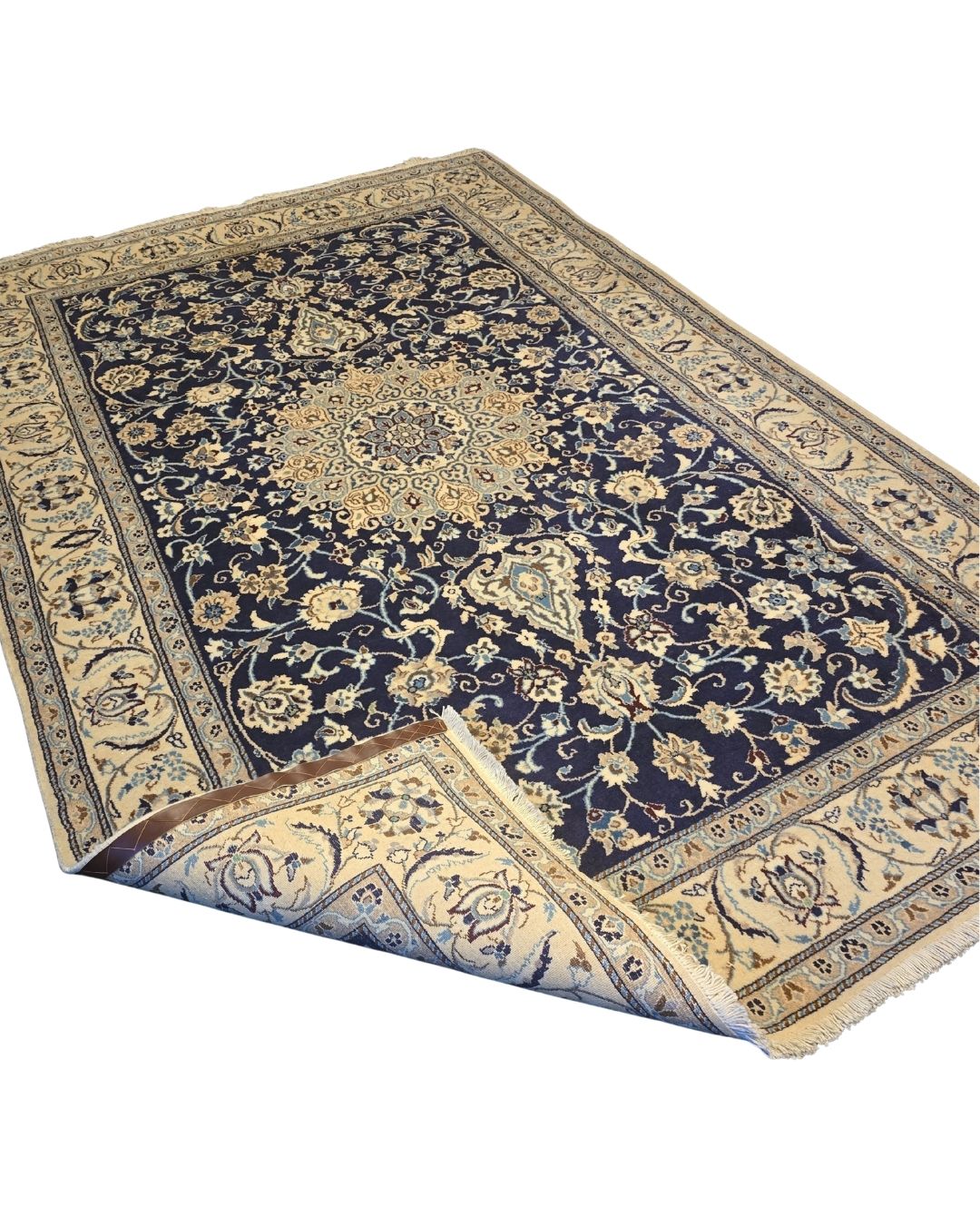 Perzisch tapijt Nain 300x200 wollen vloerkleed handgeknoopt Iran