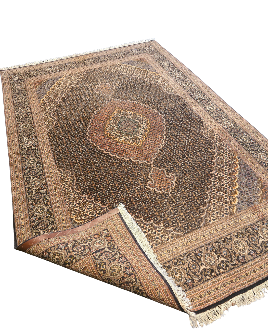 Groot Perzisch tapijt Tabriz Mahi 300x200 wollen vloerkleed Iran Handgeknoopt