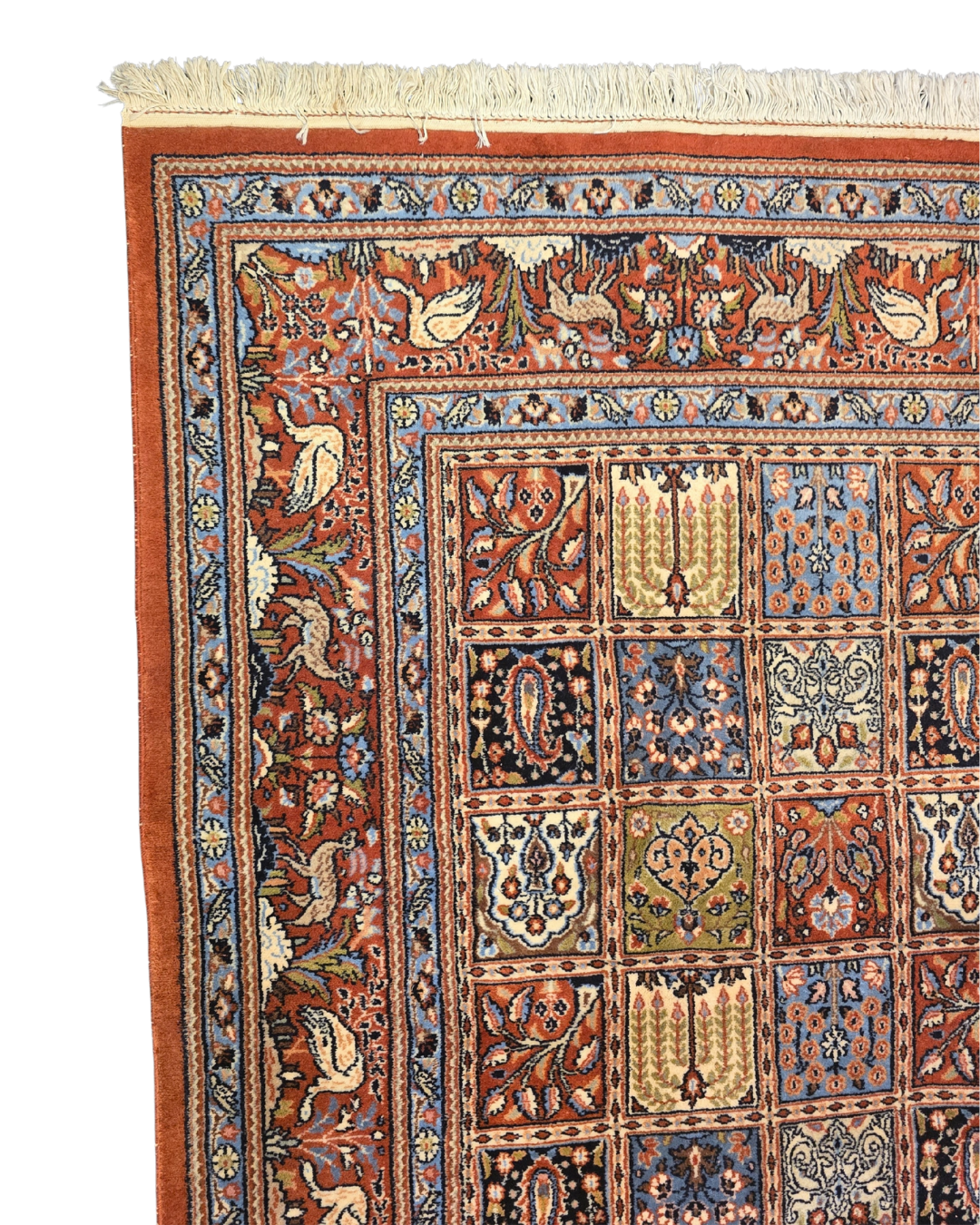 Perzisch tapijt Qom 230x180 wollen vloerkleed handgeknoopt Iran