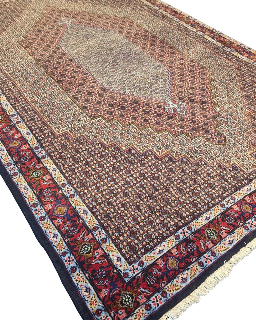 Perzisch tapijt Senneh 300x200 wollen vloerkleed Iran handegeknoopt